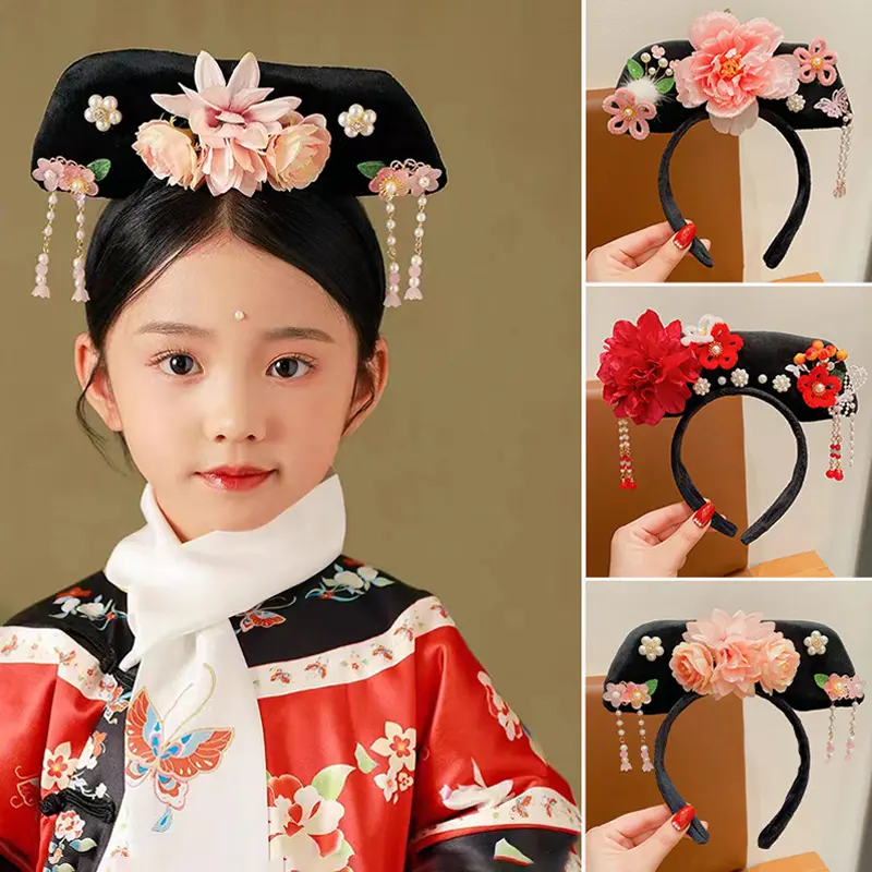 Hiasan Kepala Gaya Cina, Rekaan Bunga dan Rumbai, Ikat Kepala Gaya Purba, Gelung Rambut Puteri, Hiasan Kepala Hanfu, Klip Rambut Hanfu, Untuk Wanita