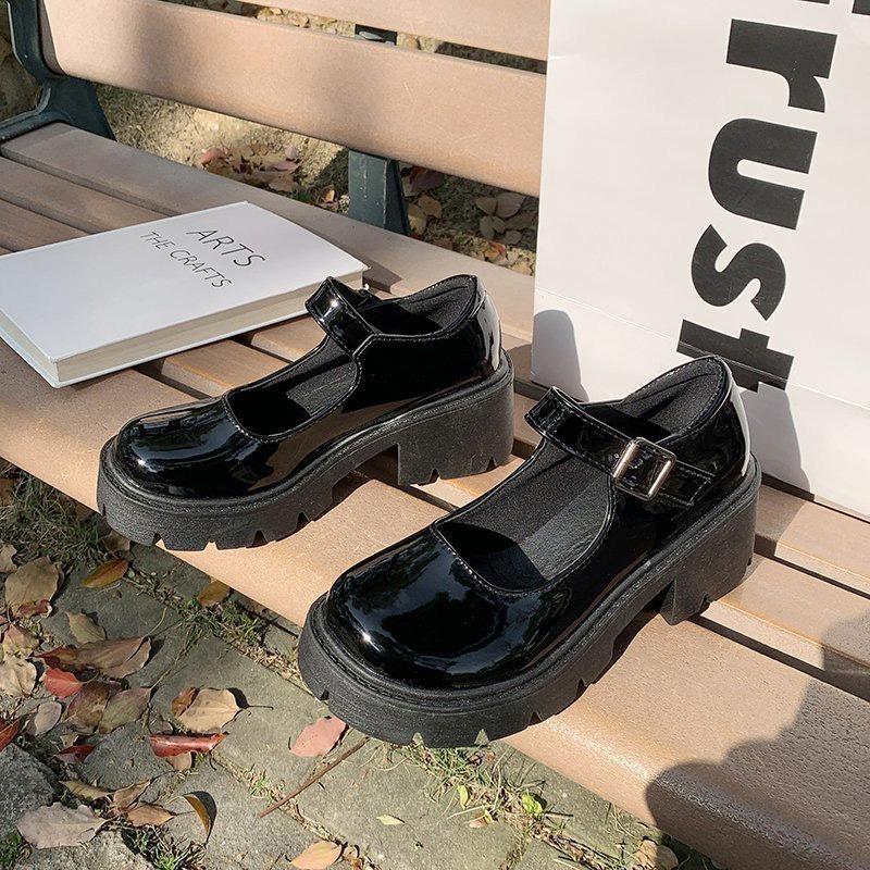 Giày Lolita Đế Cao 5cm Giày Vintage Nữ Phong Cách Ulzzang Hàn Quốc Hottrend 2022(Giày Lolita Nữ) LB01-Molita 8