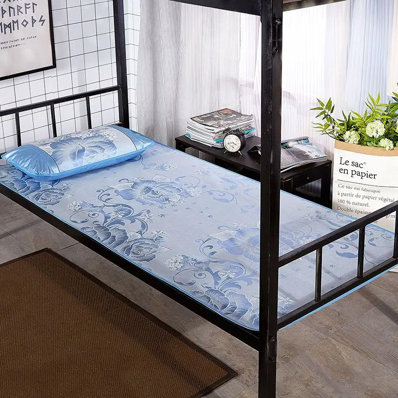 Thảm Lụa Lạnh Sinh Viên Mùa Hè, 90cm, Thích Hợp Cho Ký Túc Xá Trường Học, Giường Một Tầng Và Đôi, Thảm Làm Mát, Bộ Hai Mảnh, Thảm Điều Hòa Không Khí