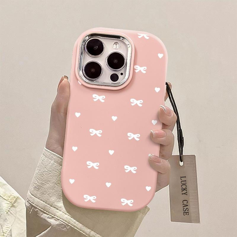 Product Introduction of Ốp Điện Thoại Thiết Kế Nơ Toàn Màn Hình Vui Nhộn, Thích Hợp Cho iPhone 14, 15, 11, 12, 13, ProMax, XS, XR, Xs Max, 7, 8 Plus, SE2020, 7, 8, Được Làm Bằng Silicon, Chống Sốc, Ốp Mềm 6