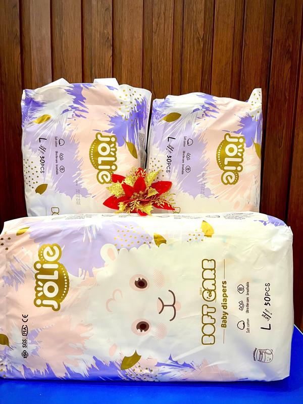 22( BAO BÌ ) Combo 3 bịch (150 miếng) bỉm JOLIE đủ size M L XL XXL 3XL 4XL , mềm mỏng thấm hút tốt