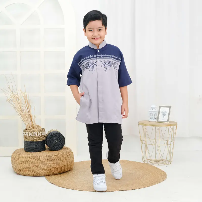 Laatansa Exclusive - Baju Koko Anak Bordir Lengan Pendek 2