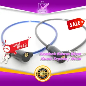 Gembok Kawat 65cm Kunci Sepeda / Helm