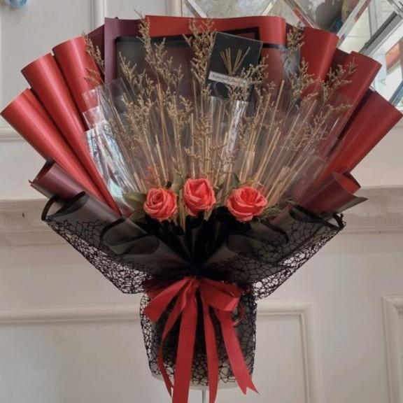 Buket Uang Kosong Tinggal Isi Praktis Hemat | Kerangka Bucket Kosongan Siap Isi | Untuk pecahan 2rb 5rb 10rb 20rb 50rb 75rb 100rb acara Wisuda Pelulusan Graduation Gift MONEY BOUQUET Hadiah