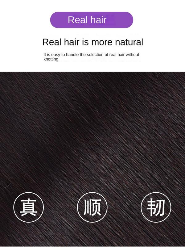 Product Introduction of 8*12 13*13 100% Human Hair Piece Black And Mocha Brown Hair Topper Hair Replacement Cover White Hair Breathable And Lightweight Wig Increase Hair Volume For Woman 7