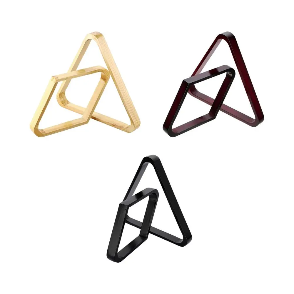 2Pcs Wooden Billiard Ball Rack Set Diamond Rack Triangle Rack Positioning