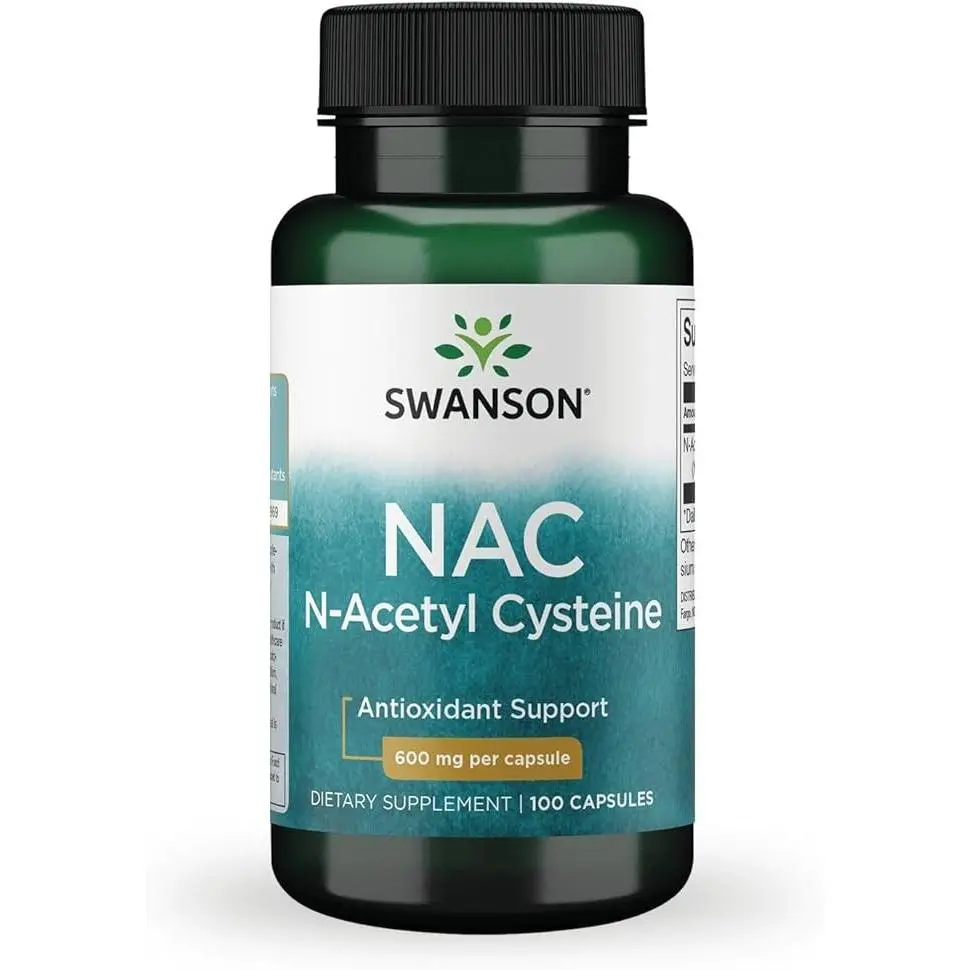 Swanson Premium Brand NAC N-Acetyl Cysteine - 600 mg, 100 Capsules