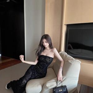 Đầm In Họa Tiết Phong Cách Mới Đầy Quyến Rũ Cho Nữ Mùa Hè Thắt Eo Ôm Sát Thiết Kế Xẻ Hông Trang Phục Thanh Lịch Và Thường Ngày