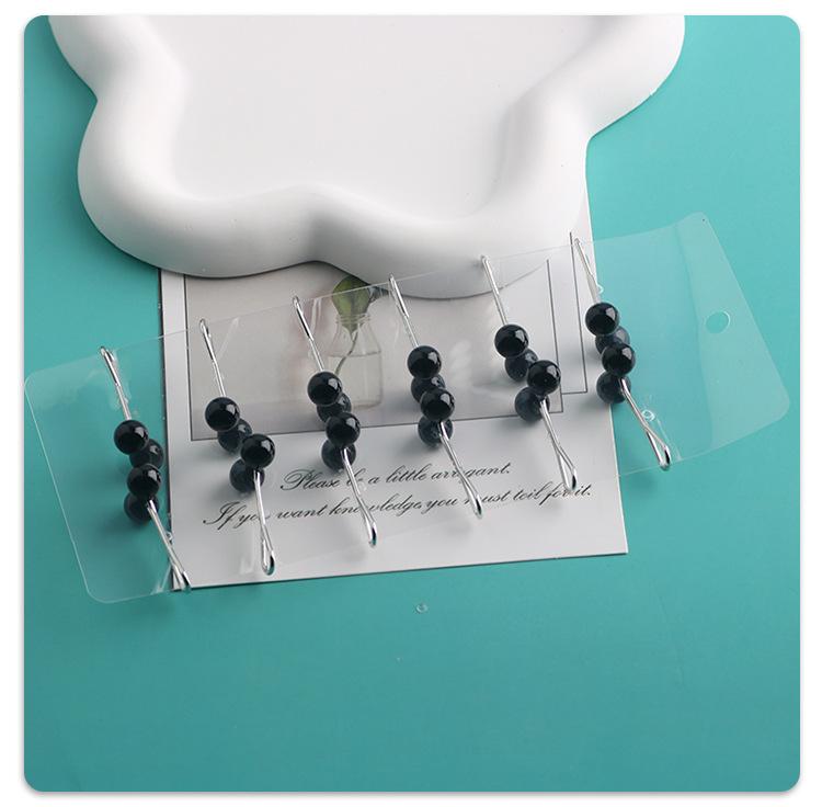 Product Introduction of Pearl Easy to Wear Fashion U-Clips Women's Pearl Brooch Simple Fashion Clothing Pearl Clip 10