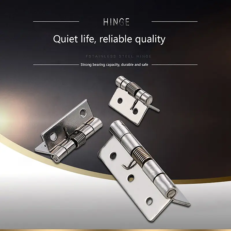 Bản Lề Lò Xo Tự Động, Thép Không Gỉ, Có Kích Thước 1 / 1.5 / 2 / 2.5 / 3-inch, Thích Hợp Cho Cửa Tủ, Đồ Nội Thất Và Đồ Nội Thất, Bản Lề Siêu Nhỏ Mini, Phần Cứng Và Phụ Kiện Tủ Quần Áo