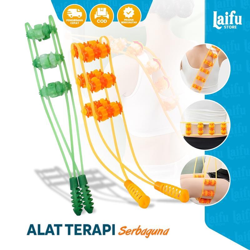 Product Introduction of Alat Pijat Leher Punggung Terapi Badan Pijat Rol Pinggang Refleksi Nyeri Sendi Rasa Pegal Capek 0