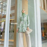 Gambar BRAWEE Baju Batik Wanita Lengan Panjang Seragam Kerja Kantor Rengganis Katun Blazer - Rengganis Pink, M dari BRAWEE Kota Pekalongan 4 Tokopedia