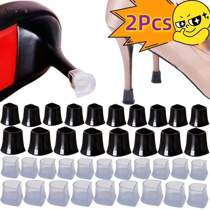 Bảo Vệ Gót Chân, Chất Liệu Silicon, Không Tiếng Ồn, Chống Mài Mòn, Nút Chặn, Thích Hợp Cho Giày Cao Gót, Giày Khiêu Vũ, Chống Trượt, Phụ Kiện Giày Cưới, Cho Giày Cao Gót Cô Dâu