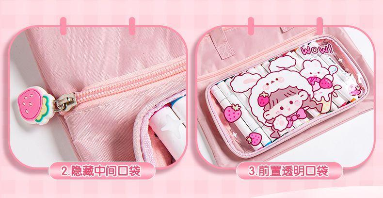 Product Introduction of Student Handbag Book Bag File Bag Tutorial Large Capacity Canvas Storage Bag Shoulder Bag 9