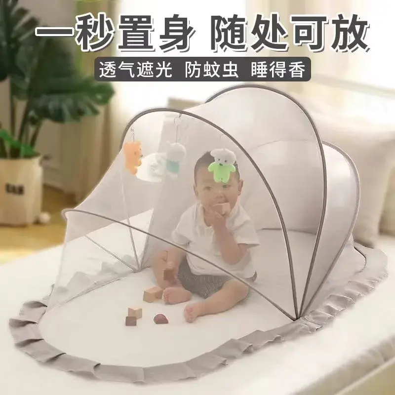 Màn chống muỗi cho Em Bé Màn chống muỗi cho trẻ sơ sinh có thể gập lại, Màn chống muỗi Yurt Mông Cổ, Vỏ chống muỗi, Không cần lắp đặt, Đánh giá tích cực [6247