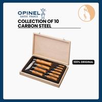 Gambar Opinel Collection of 10 Carbon Steel Folding Knives - Wooden Case dari Technical Outdoor Store Kota Administrasi Jakarta Selatan 1 Tokopedia