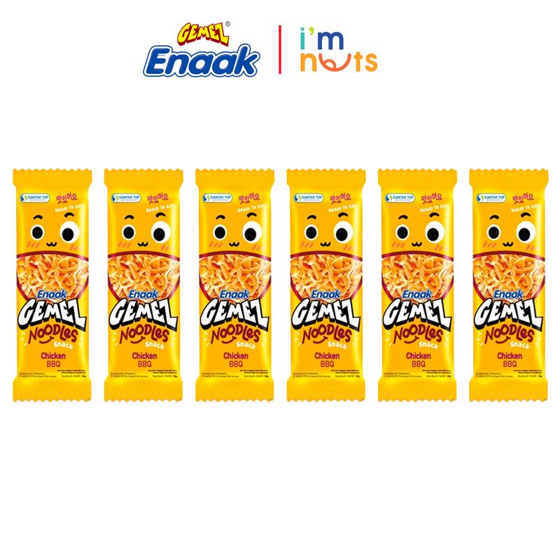Snack mì trẻ em Enaak Gemez Indonesia vị gà BBQ lốc 24 gói x 20g