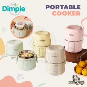 Little Dimple Portable Electric Cooker / Alat Masak Mpasi Bayi Multifungsi EC 828