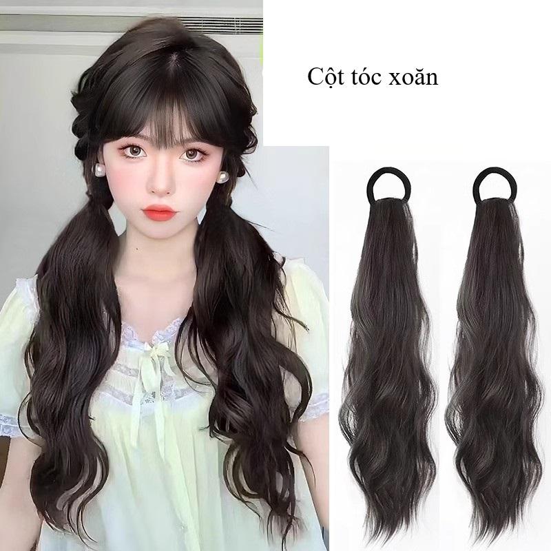  Dây buộc tóc giả uốn sóng lơi làm dày búi tóc cột tóc dạng dây phụ kiện búi tóc cho nữ dài 50cm- PHỤ KIỆN RYRY 