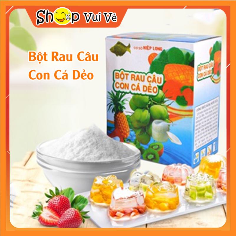 Bột thạch rau câu con cá dẻo Hiệp Long gói 10gr - Bột làm thạch dẻo, giòn cho trà sữa Ăn Vặt