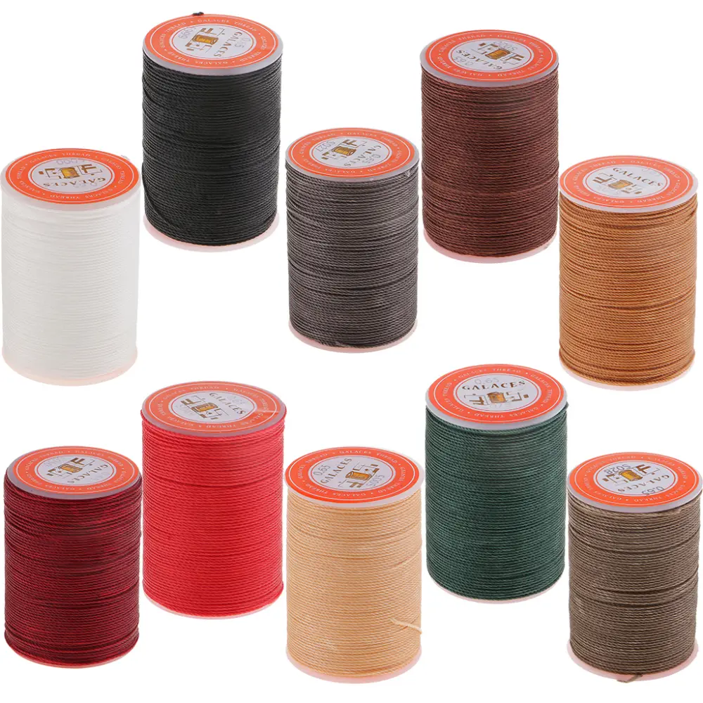 Strong Polyester Leather Sewing Waxed Thread For Repair