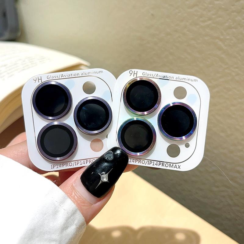 Product Introduction of CD pattern lens film Luminous  Camera Lens Protector for IPhone16 15 14 13 12 11 Pro Pro Max Mini Rear Camera Lens Cover Metal Protector Ring Phones Casing Protection Dustproof 13