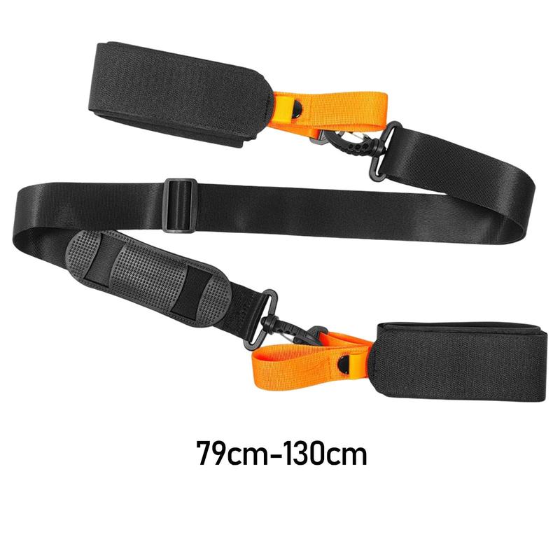 Product Introduction of Adjustable Ski Carry Strap Belt Accessories Anti Scratches Protector Holders Handle Strap Pole for Backcountry Snowboard Families Men Kids 0
