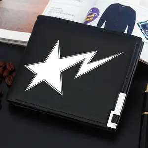 Dompet Pria Dompet wallet import Leather PU Dompet Anak Dompet Lipat Pria Motif Y2K stars