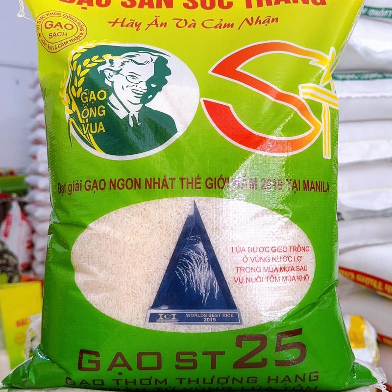  10kg Gạo ST25 Nội Địa LÚA TÔM   Sạch Hữu Cơ    Rất Phù Hợp Mua Cho Bé  Gạo Dẻo Thơm Mềm Ngọt Cơm   Bao May   