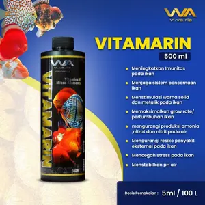 Vivaria Vitamarin 250ml / 500ml Vitamin dan Suplemen Ikan Koki Koi Arwana