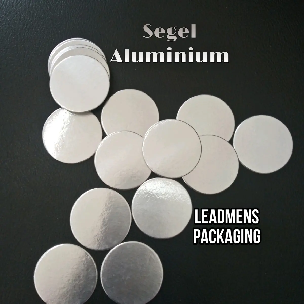 Segel Aluminium Foil PP/PET/HDPE Uk 52mm Per 500pcs