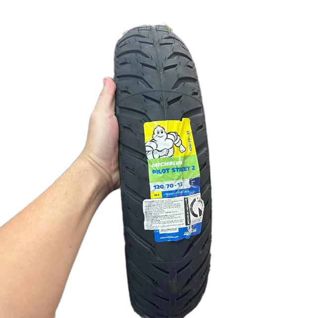 Vỏ Michelin Pilot Street 2 size 120 70-17 gắn cho bánh sau các loại xe Winner X Exciter 150 Exciter 155 220070 Phụ Kiện Cao Su Lốp