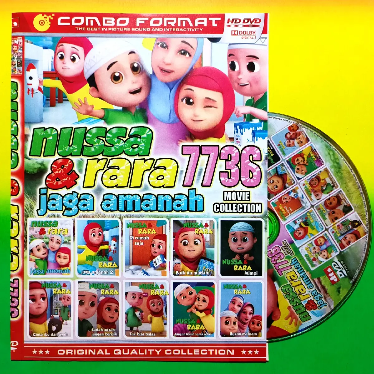 KASET FILM KARTUN ANAK KOLEKSI NUSSA & RARA VOLUME TERLARIS 7736 Bahasa Indonesia.