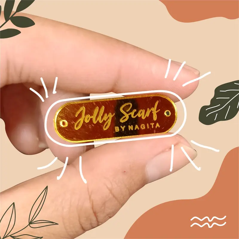 Paket Label Hijab Isi 30pcs Label Hijab Label Hijab Akrilik Label Akrilik 0