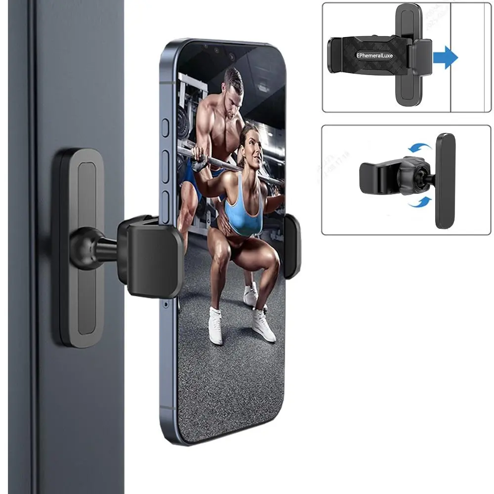 Portable Magnetic Phone Holder, 360 Degree Adjustable Magnetic Phone Holder, Fitness Equipment Accessories for Home Gym, Kitchen Appliances Accessories,  Gym Accessories