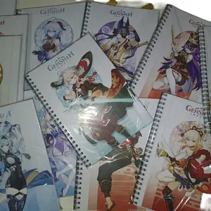 Buku Tulis Note Book Genshin Impact ukuran A5 Bisa request karakter