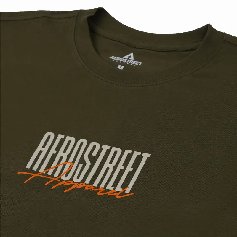 Aerostreet T Shirt Intuition Hijau Army Kaos T-Shirt Tshirt AADAA 1