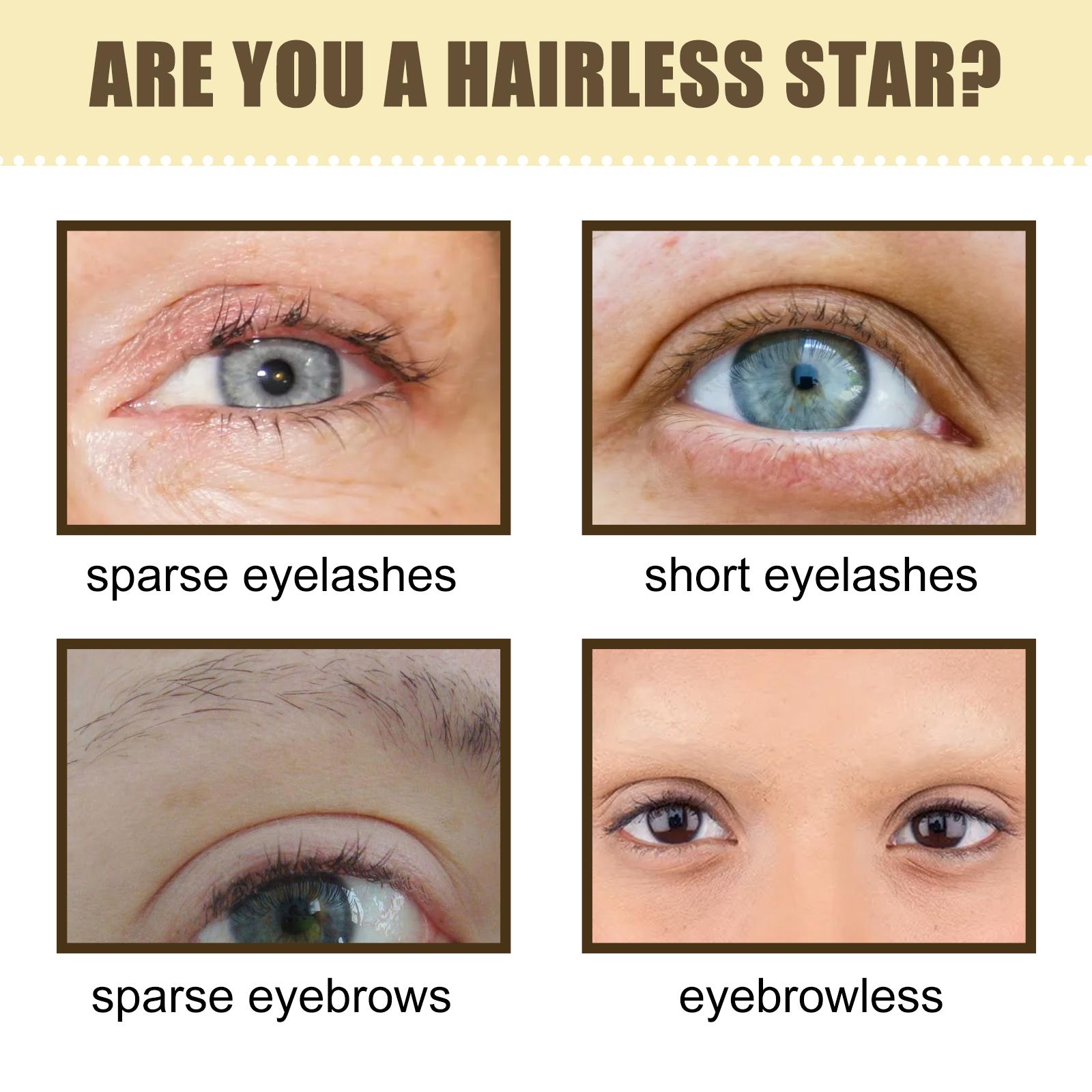 EELHOE Serum Pertumbuhan Bulu Mata & Alis, Formula Pelembab dengan Ekstrak Alami, Mengaktifkan Folikel Rambut, Memperpanjang dan Memperlebat Bulu Mata Secara Alami