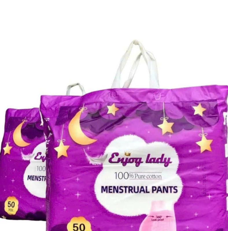 *Che tên* Combo 2 bịch 100 miếng băng vệ sinh dạng quần Enjoy lady 100% Pure Cotton. Tampon
