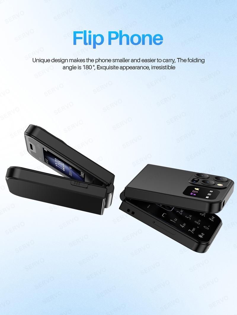 Product Introduction of Điện Thoại Lật, SERVO A50 Pro, Thẻ SIM Kép GSM, Đèn Pin Điện, Ghi Âm Cuộc Gọi Tự Động, Màn Hình 2.4 Inch, Có Thể Gập Lại, Tương Thích Type-C, Điện Thoại Di Động 70