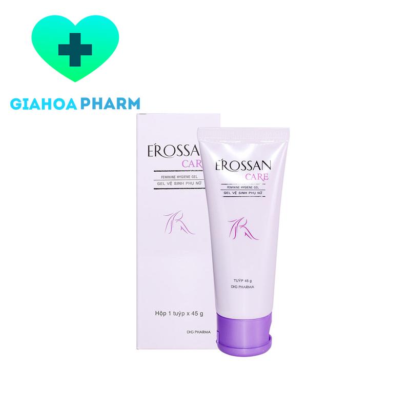  Gel vệ sinh Phụ nữ Erossan Care  DHG Pharma  - Làm sạch khử mùi bôi rôm sảy mụn 