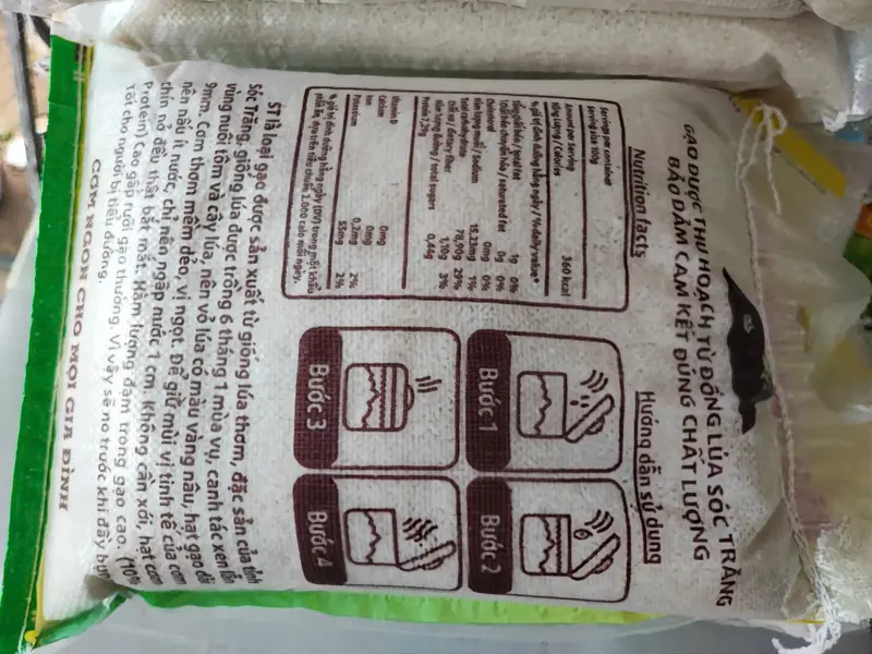 5kg Tấm ST25 Sóc Trăng Dẻo Mềm Vừa- Nấu Cháo Nấu Cơm - Gạo Tiến Dũng (Food) Gạo hữu cơ 4