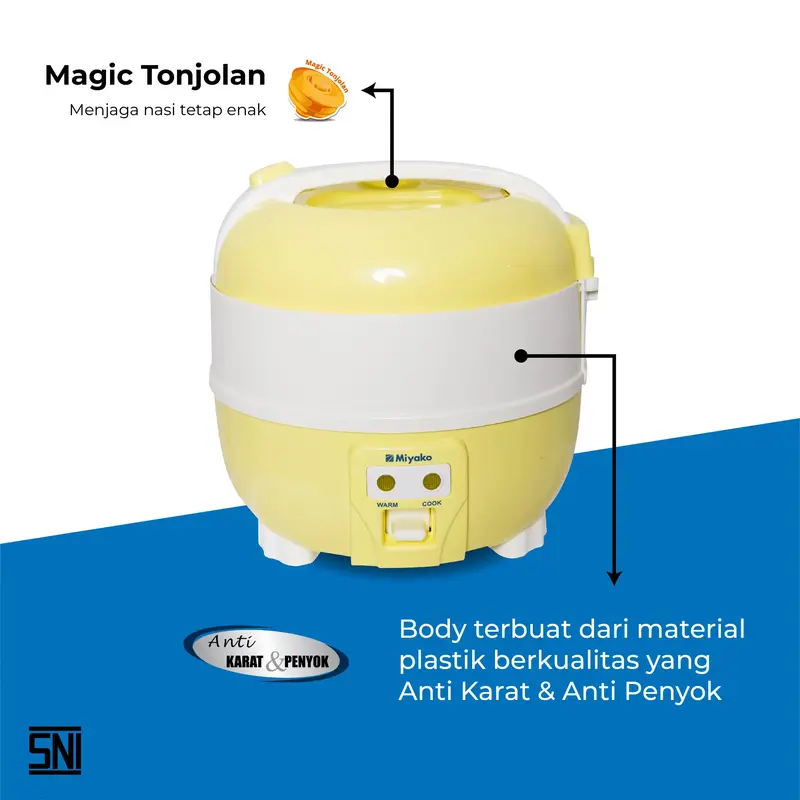 miyako mcm 610 Magic Com 1L mcm610 Rice Cooker 3in1 1 liter l magicom 2