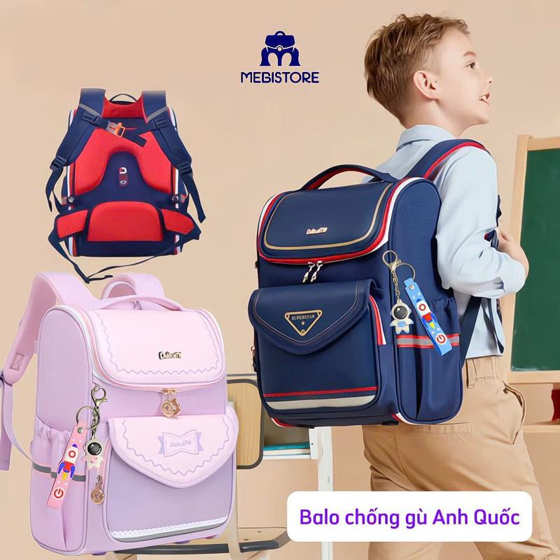 Balo chống gù cao cấp hàng xuất Anh cho bé tiểu học - Kháng nước, siêu nhẹ