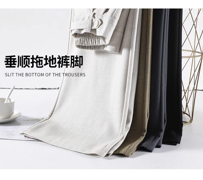 Product Introduction of Quần Âu Cao Cấp Màu Xám, Dành Cho Nữ, Phổ Biến, Thích Hợp Cho Mùa Xuân Và Mùa Thu, Hàng Mới Về 2024, Cạp Cao, Ống Rộng, Thiết Kế Xếp Nếp, Quần Ong Lưng Cao 10