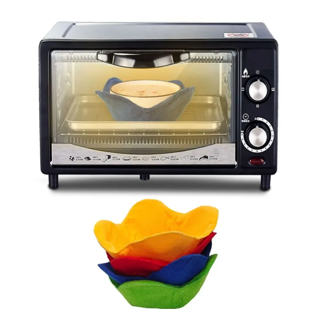 Practical Anti-scalding Bowl Hugger Polyester Thermal Microwave Heating Bowl Cover Heat Resistant Bowl Cozy Holder Kitchen Utensils