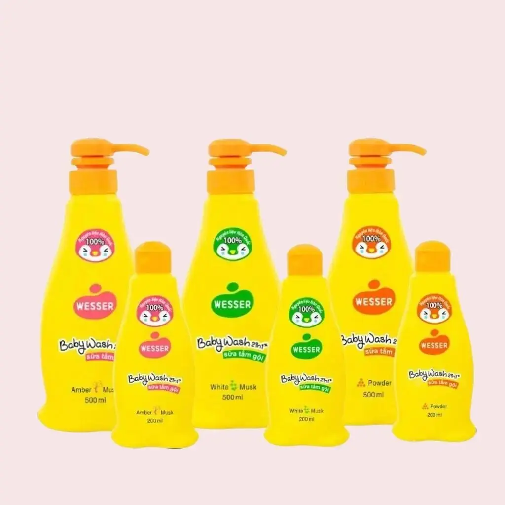 Sữa tắm gội Wesser 2in1 200ml/500ml Hàn Quốc cho bé sơ sinh [Chính hãng]