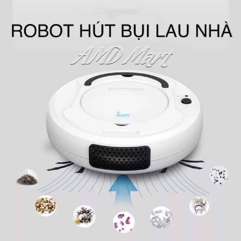 Robot Hút Bụi Lau Nhà, Robot Hut Bui, Máy Hút Bụi Thông Minh - Robot Hút Bụi…