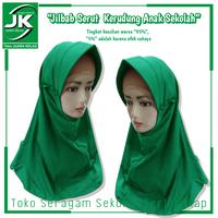 Gambar [JK] Jilbab Bergo Serut Polos Hijau - Kerudung Bergo Hijau Seragam Sekolah Mi dari Toko Juara Kelas Kota Tangerang 1 Tokopedia
