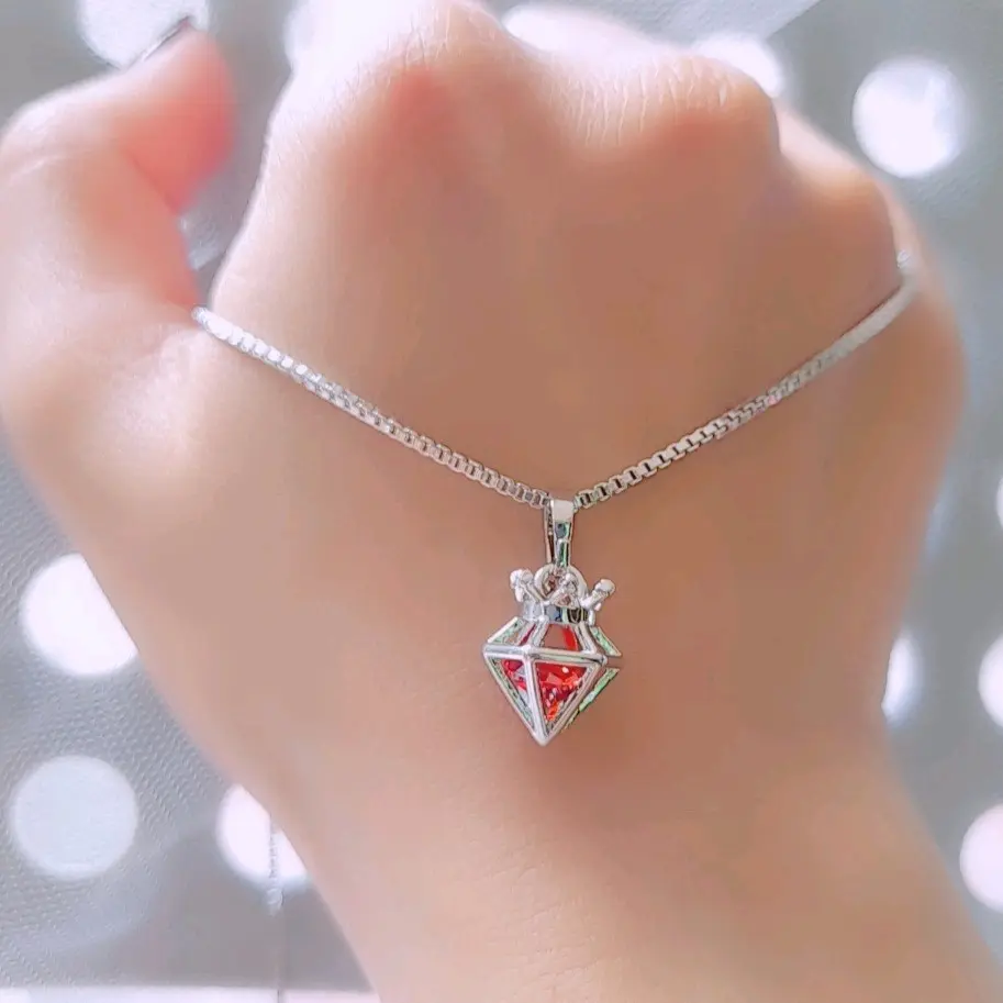 Kalung Xuping Wanita Warna Putih Silver Panjang 45cm K921